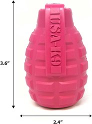 USA-K9 Grenade Treat Dispensing Tough Dog Chew Toy, Pink, Medium slide 2 of 7