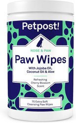 Petpost Dog Paw Wipes, 70 count