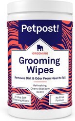Petpost Dog Grooming Wipes, 70 count