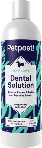 Petpost Dental Solution Dog Dental Water Additive, 16-oz bottle slide 1 of 4
