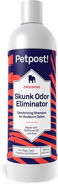 Petpost Skunk Odor Eliminator Dog Shampoo, 16-oz bottle slide 1 of 4