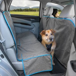 Kurgo Coast to Coast Car Seat Cover, Heather Gray/Coastal Blue