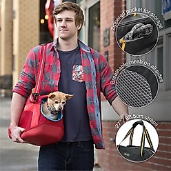 Kurgo Explorer Airline-Approved Dog Carrier Bag, Black, Large slide 2 of 6