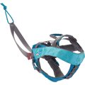 Kurgo Long Hauler Joring Nylon Reflective Back Clip Dog Harness, Coastal Blue, Medium: 18 to 28-in chest