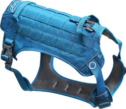 Kurgo RSG County Nylon Reflective Back Clip Dog Harness, Coastal Blue/Charcoal Gray, Small: 16 to 22-in chest