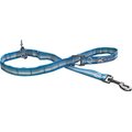Kurgo RSG Stub Polyester Reflective Dog Leash, Blue/Gray, 4.5-ft long, 1-in wide