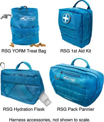 Show full view: Kurgo RSG Townie Polyester Reflective Back Clip Dog Harness, Black, Large: 24 to 34-in chest slide 6 of 8