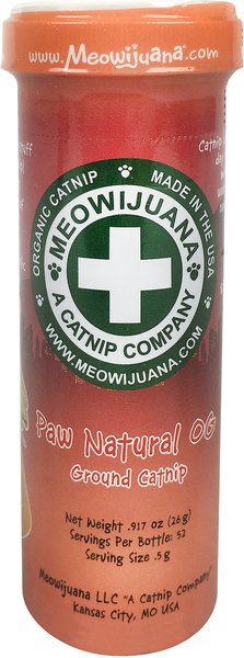 Meowijuana Paw Natural OG Catnip, 26-gram bottle slide 1 of 4