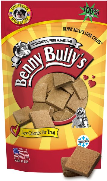 BENNY BULLYS Liver Chops Freeze-Dried Dog Treats, 18-oz bag 