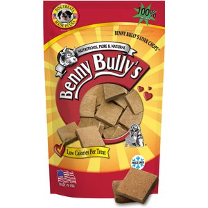 Benny Bullys Liver Chops Freeze-Dried Dog Treats, 18-oz bag