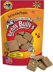 Benny Bullys Plus Beef Liver & Pumpkin Freeze-Dried Dog Treats, 2.1-oz bag