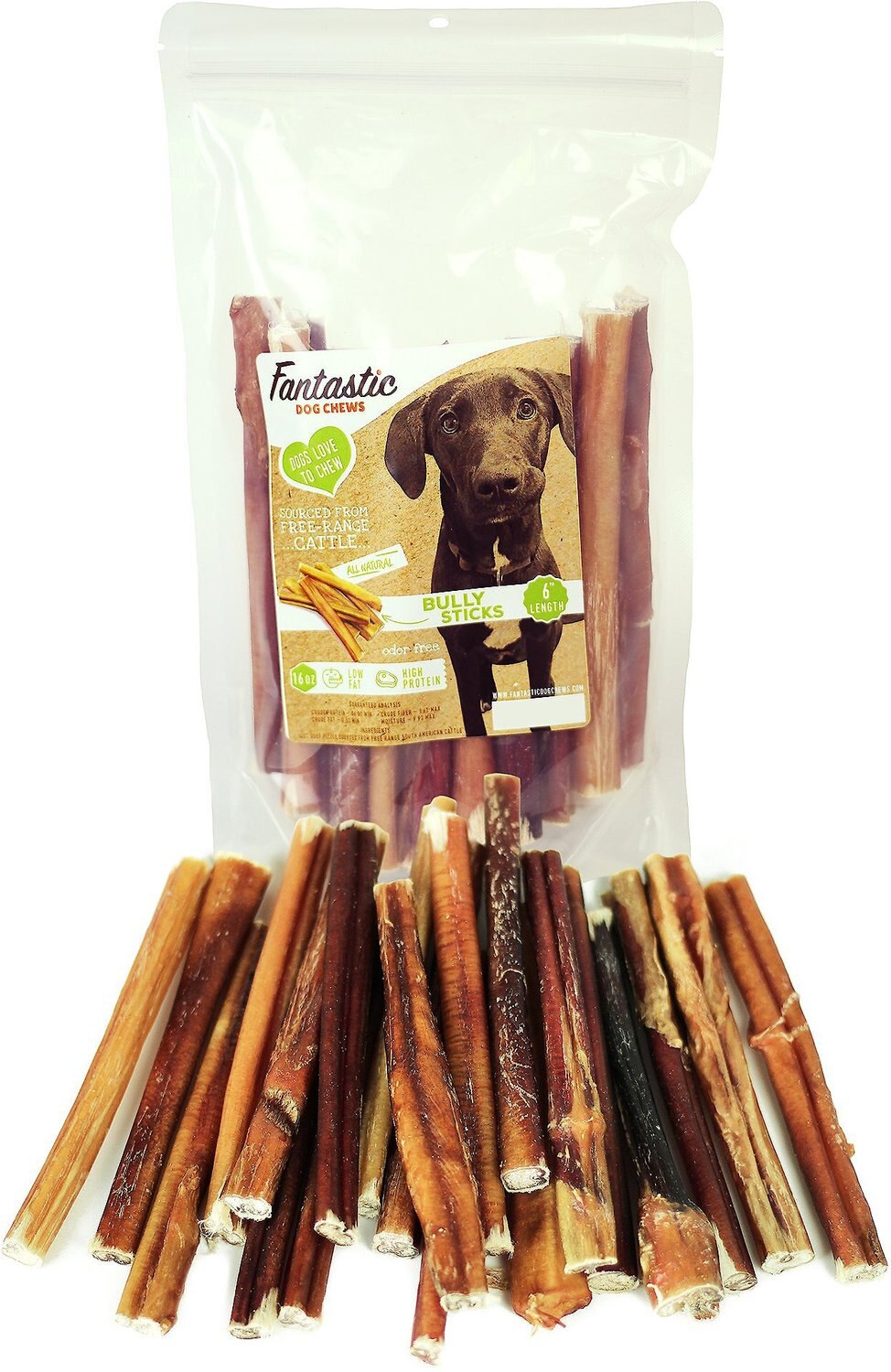 Fantastic Dog Chews 6" Bully Sticks Dog Chews