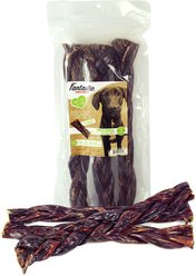 Fantastic Dog Chews 12" Braided Beef Gullet Sticks Dog Chews, 3 Pack