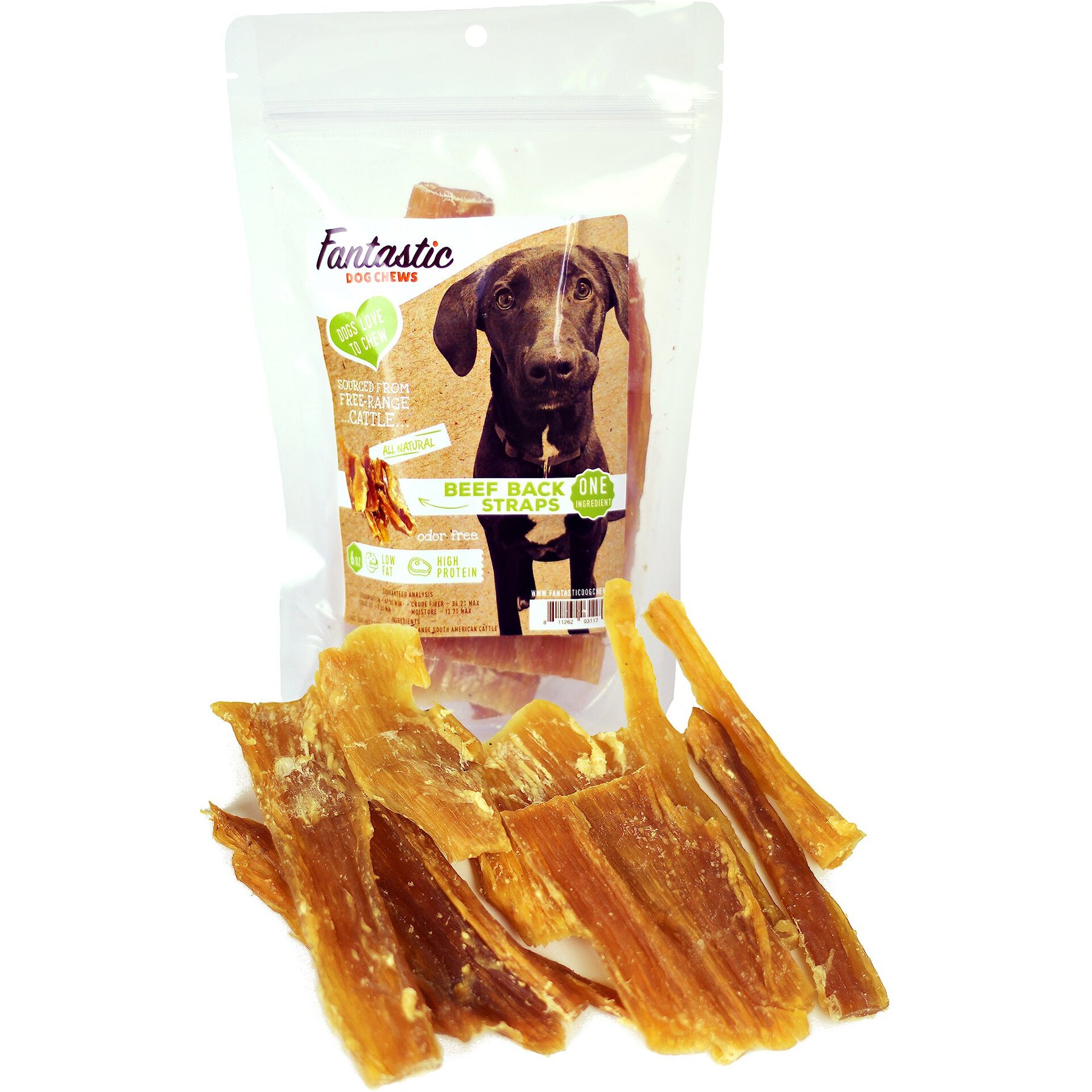 Fantastic Dog Chews 95% Venison Bites Dog Treats, 6-oz Bag