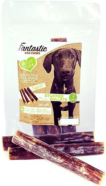Fantastic Dog Chews 6" Stuffed Gullets Dog Chews, 3 pack slide 1 of 5
