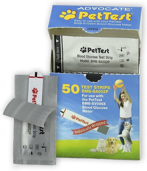 PetTest Advocate Blood Glucose Test Strips for Dogs & Cats, 50 strips slide 1 of 1