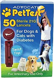 PetTest Advocate Twist Top Lancets, 50 count