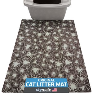 Drymate Protective & Decorative Cat Litter Mat, Kahopo Grey, Large, 20-in x 28-in