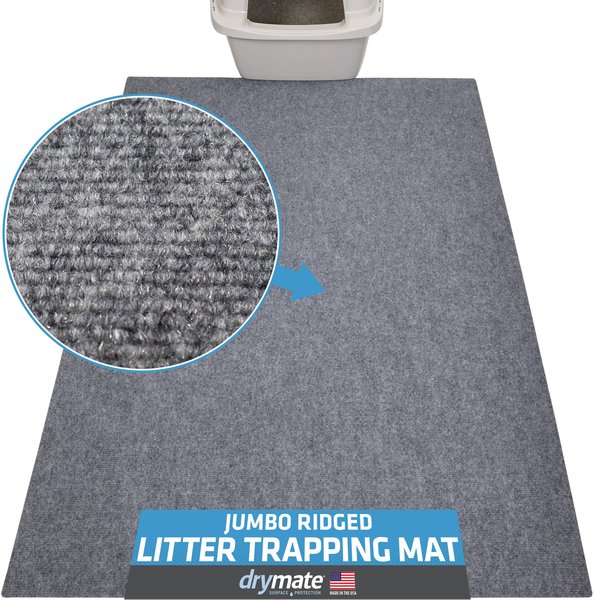 Drymate Jumbo Cat Litter Trapping Mat, Charcoal slide 1 of 7