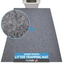 Drymate Jumbo Ridged Cat Litter Trapping Mat, Grey, 36-in x 47-in