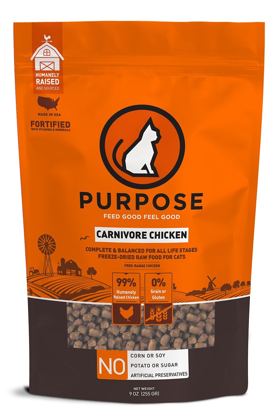 PURPOSE Carnivore Chicken FreezeDried Cat Food Customer Questions