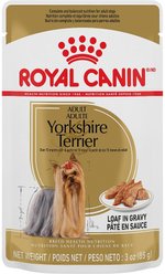 Royal Canin Breed Health Nutrition Yorkshire Terrier Adult Loaf in Gravy Pouch Dog Food, 3-oz pouch, case of 12 slide 2 of 8