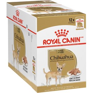 Royal Canin Breed Health Nutrition Chihuahua Loaf In Gravy Pouch Dog Food, 3-oz, case of 12
