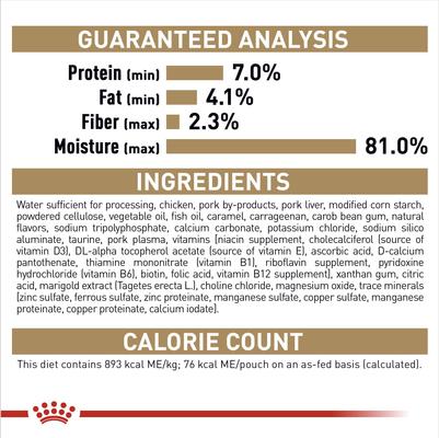 Show full view: Royal Canin Breed Health Nutrition Chihuahua Adult Loaf In Sauce Dog Food, 3-oz, case of 12 slide 7 of 13
