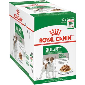 Royal Canin Size Health Nutrition Small Adult Chunks in Gravy Dog Food Pouch, 3-oz, case of 12