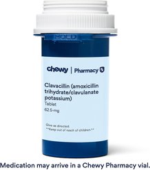 Clavacillin (amoxicillin trihydrate/clavulanate potassium) Tablets for Dogs & Cats, 62.5-mg, 1 tablet slide 2 of 5