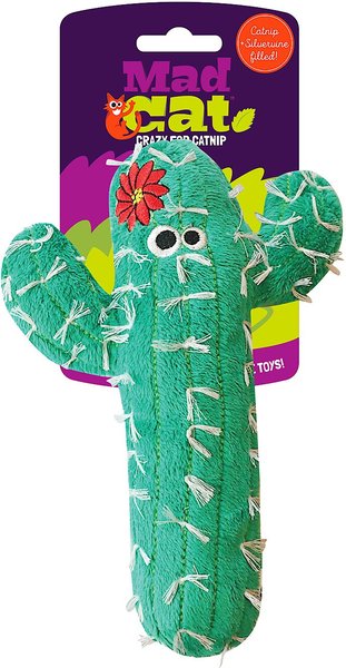 Mad Cat Big Cactus Kicker Catnip & Silvervine Cat Toy