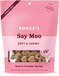 Bocce's Bakery Say Moo Beef & Cheddar Recipe Soft & Chewy Dog Treats, 6-oz bag