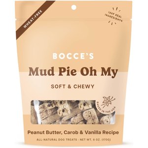 Bocce's Bakery Mud Pie Oh My Soft & Chewy Dog Treats, 6-oz bag