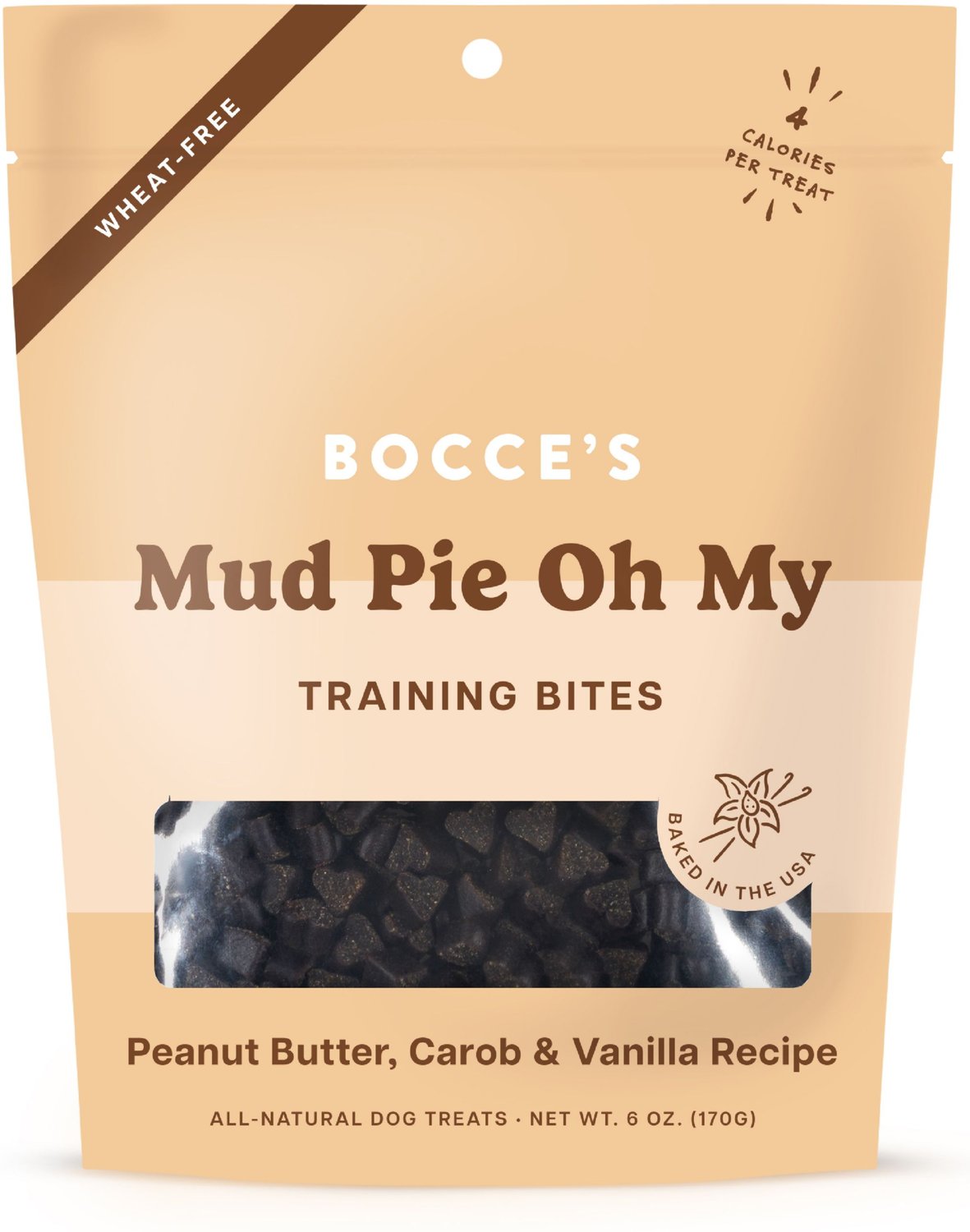 Bocce's Bakery Everyday Mud Pie Oh My Biscuits Crunchy Dog Treats, 5-oz bag
