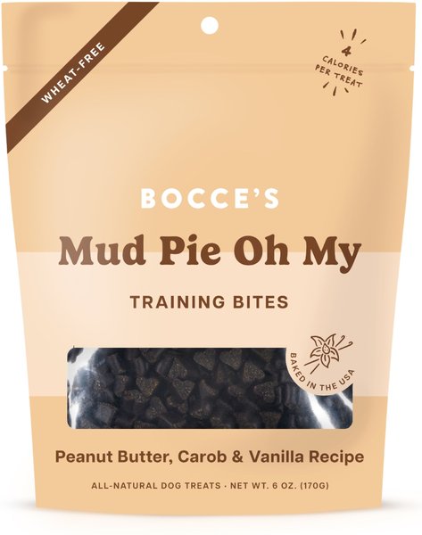 Bocce's Bakery Mud Pie Oh My Training Bites Dog Treats, 6-oz bag slide 1 of 2