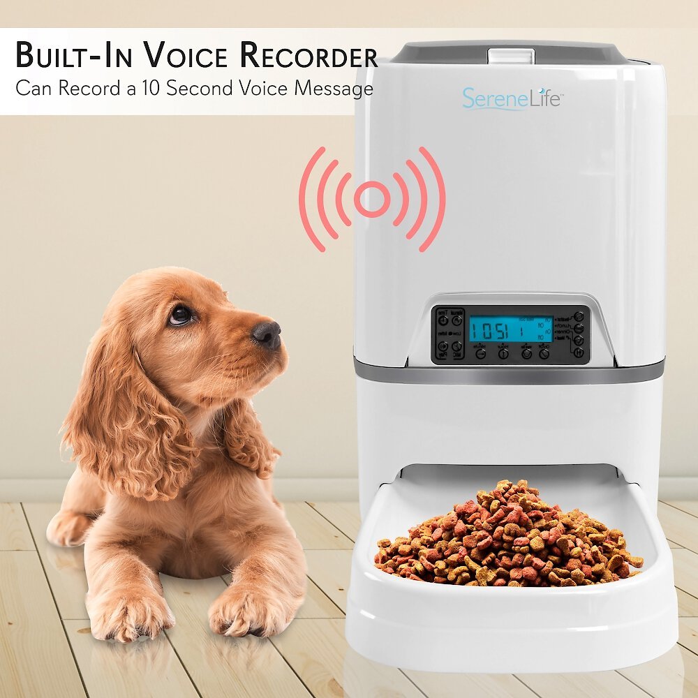 SereneLife Automatic Pet Feeder & Voice Recorder