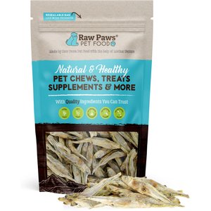 Raw Paws Minnows Freeze-Dried Dog & Cat Treats, 2-oz bag