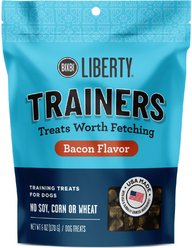 BIXBI Liberty Trainers Bacon Flavor Grain-Free Dog Treats, 6-oz bag