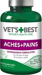 Vet's Best Aches + Pains Vet Formulated for Dog Occasional Discomfort Hip & Joint Support Chew Supplement for Dogs, 150 count