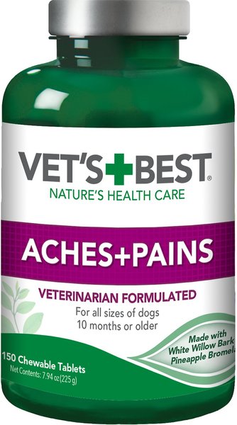 Vet's Best Aches + Pains Vet Formulated for Dog Occasional Discomfort Hip & Joint Support Chew Supplement for Dogs, 150 count slide 1 of 8
