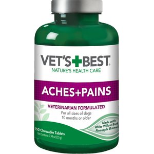 Vet's Best Aches + Pains Chewable Tablets Joint Supplement for Dogs, 150