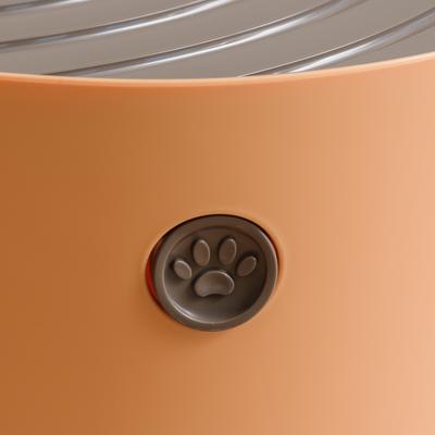 Show full view: IRIS Round Top Entry Cat Litter Box & Scoop, Orange slide 6 of 10