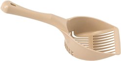IRIS USA Jumbo Cat Litter Scoop with Comfort Handle Sturdy Smooth Plastic Finish, Almond