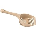 IRIS USA Jumbo Cat Litter Scoop with Comfort Handle Sturdy Smooth Plastic Finish, Almond