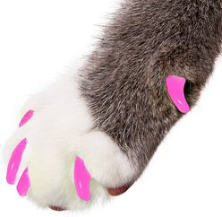 Purrdy Paws Soft Cat Nail Caps, Lipstick Pink, Medium, 40 count