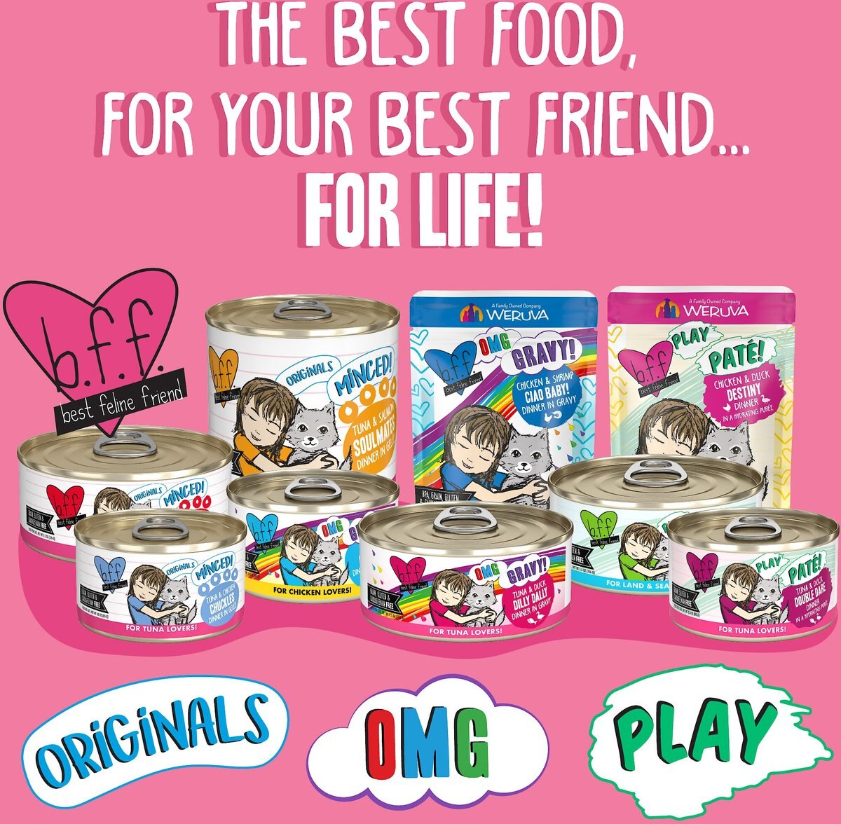 BFF OMG Chase Me! Tuna & Chicken Flavor Wet Canned Cat Food