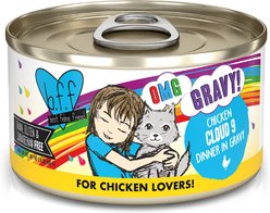 BFF OMG Cloud 9! Chicken in Gravy Wet Canned Cat Food, 2.8-oz can, case of 12