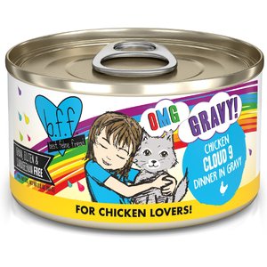 BFF OMG Cloud 9! Chicken in Gravy Wet Canned Cat Food, 2.8-oz can, case of 12