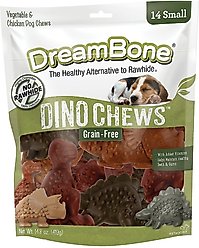 DreamBone DinoChews Dog Treats, 14 count