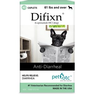 Pet OTC Difixn Medication for Diarrhea for Large Breed Dogs, 40 count